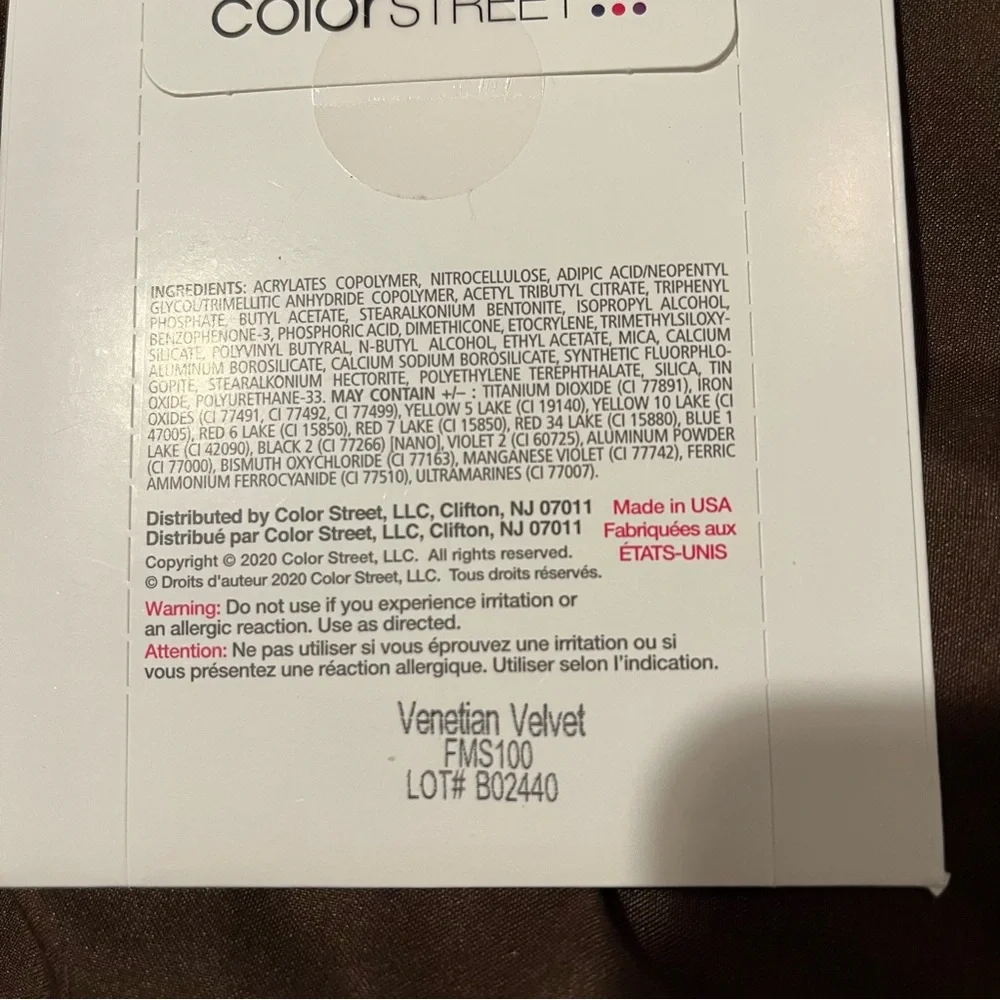 Color Street Nail Strips Venetian Velvet